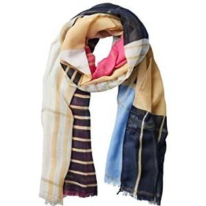 PIECES PCBASSELO LONG SCARF MET LUREX, Marina, One Size