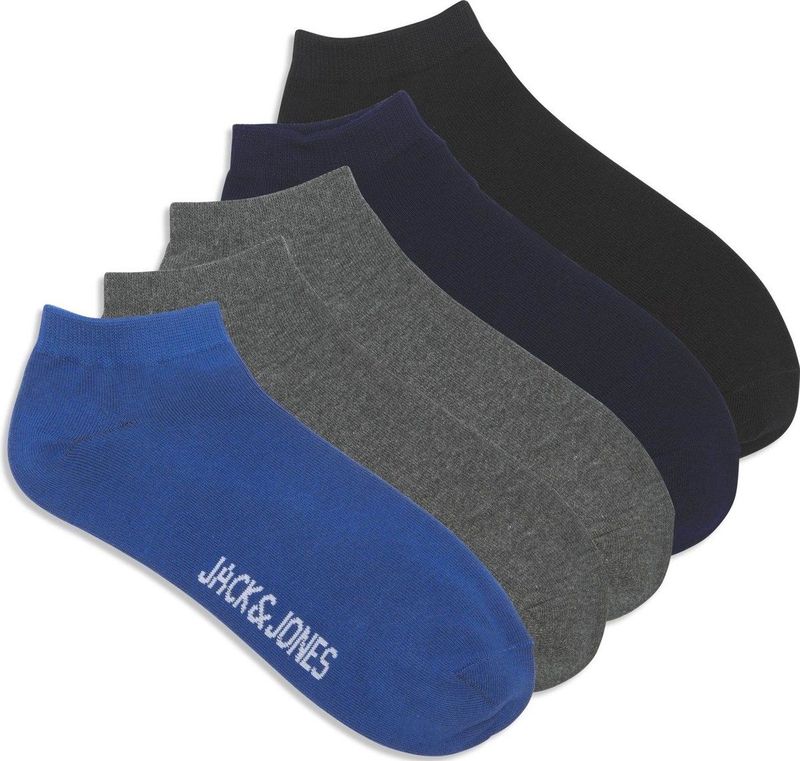 Jack & Jones Junior JACFRED Enkelsokken Jongens 5-pack - Multikleur - Katoen