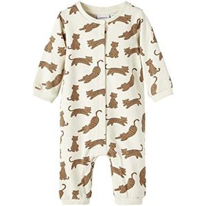 NAME IT Unisex NBNOLEO LS SWE Suit Box UNB Jumpsuit Botercrème, 56, Botercrème., 56
