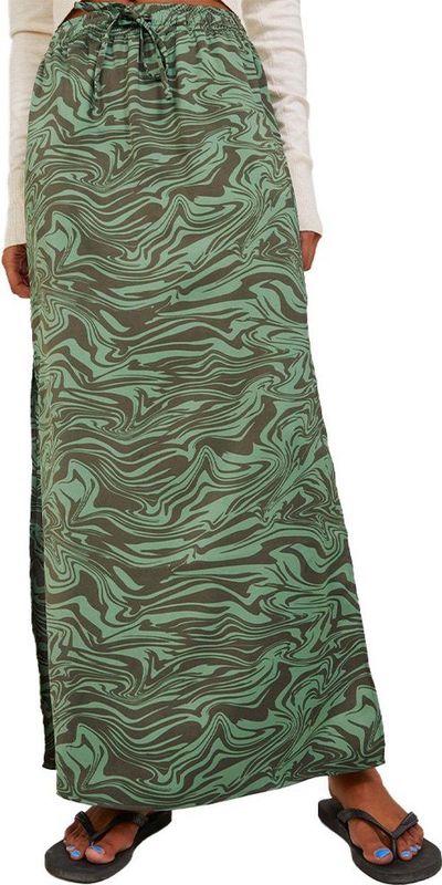JACK & JONES Dames JJXX JXMARIA MIDI Satin Skirt WVN SN Rock, Loden Frost/AOP: AOP, XS