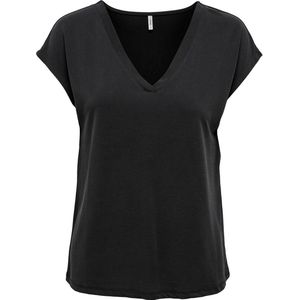 T-shirt - Effen - TENCEL™ Modal - Normale Pasvorm - Kwartmouw