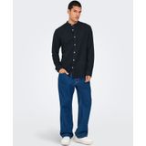 ONLY & SONS Langarmhemd ONSCAIDEN LS SOLID LINEN MAO SHIRT NOOS