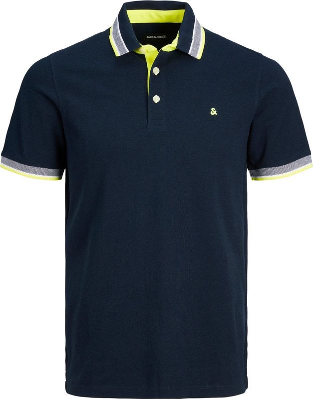 Jack&Jones - Polo - Donkerblauw - Katoen
