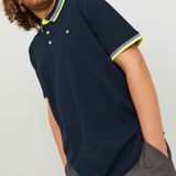 Jack&Jones - Poloshirt - Navy - 100% Katoen