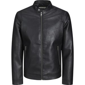 JACK&JONES PLUS Jjerocky Clean Jacket Ps Herenjas, zwart.
