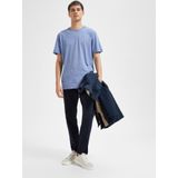 SELECTED HOMME - New Miles Flex Pant - Chino Broek - Donkerblauw - Biologisch Katoen