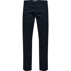 SELECTED HOMME - New Miles Flex Pant - Chino Broek - Donkerblauw - Biologisch Katoen