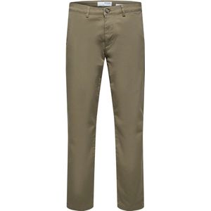 Bruin Tinten,bruiloft Slhslim new Miles 175 Flex Chino Broeken Heren Beige