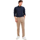 Selected New Miles Slim Fit Chino Broek Bruin Man
