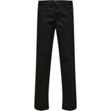 Selected New Miles Straight Fit Chino Broek Zwart 32 / 32 Man