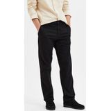 Selected New Miles Straight Fit Chino Broek Zwart 32 / 32 Man
