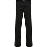 Selected New Miles Straight Fit Chino Broek Zwart 32 / 32 Man