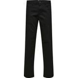 Selected New Miles Straight Fit Chino Broek Zwart 36 / 34 Man