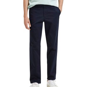 SELETED HOMME Heren SLHSTRAIGHT-New Miles 196 Flex Broeken Heren Broek Chino, Dark Sapphire, 31/32, Dark Sapphire, 31W / 32L