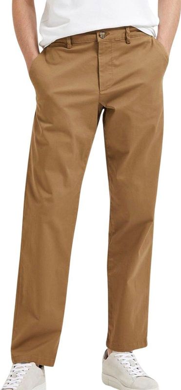 Chino Broek - Blauw - Katoen - Straight Fit