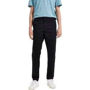 Selected Homme Heren Chino Broek SLH172-SLIMTAPE-NEW MILES FLEX slim Zwart Volwassenen