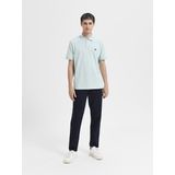 SELECTED HOMME - SLHSLIMTAPE-NEW MILES - Chino Broek - Blauw - Katoen - Tapered Slim Fit