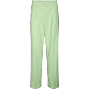 MAMALICIOUS Nmdrewie Hw Straight Pants Ko Noos Damesbroek, Quiet Green, XS