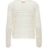 JACQUELINE de YONG Jdysun Lay L/S Boatneck Pullover Knt Noos Gebreide damestrui (1 stuk), Eggnog