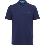 Selected Homme - Poloshirt - Blauw - Katoen
