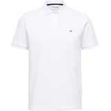 Selected - Heren Polo SS Dante - Wit - Katoen