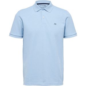 Selected - Heren Polo SS Dante Polo - Blauw