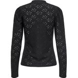 Only - Smilla - Blousetop - Zwart - 94% Polyester 6% Elasthan