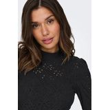 Only - Smilla - Blousetop - Zwart - 94% Polyester 6% Elasthan