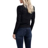 Only - Smilla - Blousetop - Zwart - 94% Polyester 6% Elasthan