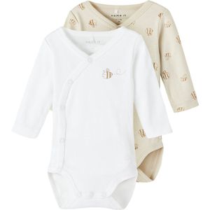 NAME IT Uniseks babybody, Rainy Day, 74