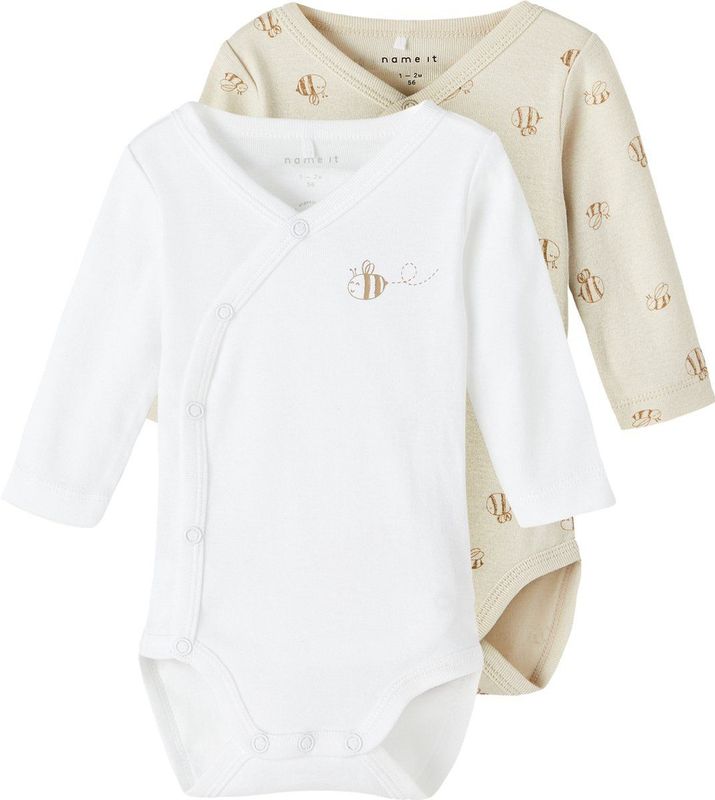 NAME IT - NBNBODY 2P - Unisex Body - Lange Mouwen - 2-pack