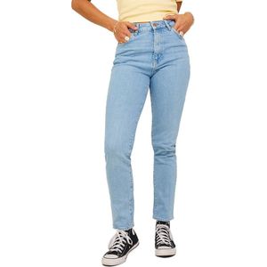 Jack & Jones Berlin Slim Fit R9 Jeans Met Hoge Taille - Dames - Light Blue Denim