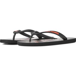 Jack & Jones Teenslipper Heren JFWLOGO Palm Print Zwart - Maat 42/43