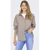 Only - Onlzazima l s Loose Shirt Wvn Noos - Dames - Blouses