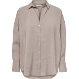 Only - Onlzazima l s Loose Shirt Wvn Noos - Dames - Blouses