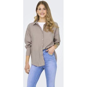 Only - Blouse - Zilver Mink - Loose Shirt - Dames