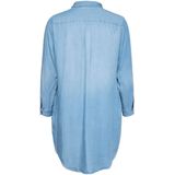 Overhemdjurk - Minilengte - 100% Lyocell TENCEL™ - Lange Mouwen - Knoopsluiting