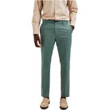 Selected - Oasis Slim Fit Dress Pants - Broek - Zwart - 54% Polyester 24% Wol 20% Linnen 2% Elastaan