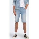 Denim Shorts - Blauw - Katoen - Regular Fit