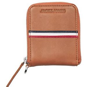 JACK & JONES Heren JACELIAS Leather Wallet Portemonnee, Cognac, One Size, cognac, One size