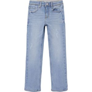 Jeans - Blauw - Denim - Rechte Pasvorm - Normale Taille