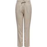 Only - Linnenmix Broek - Beige - 55% Linnen - 45% Viscose