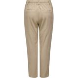 Only - Linnenmix Broek - Beige - 55% Linnen - 45% Viscose