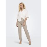 Only - Linnenmix Broek - Beige - 55% Linnen - 45% Viscose