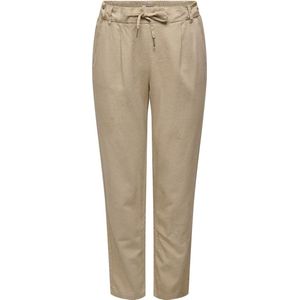 Only - Linnenmix Broek - Beige - 55% Linnen - 45% Viscose