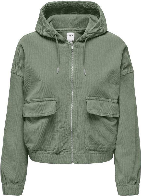 Only - Damesjack - Corduroy - Lichtgewicht - Zwart