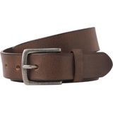 JACK & JONES Jacian lederen riem heren lederen riem, Bruin/steen