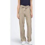 Only Broek Onllowa Hw Belt Stripe Pant Cc Tlr 15279663 Silver Mink/cloud Danc Dames