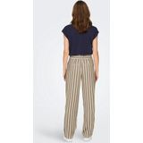 Only Broek Onllowa Hw Belt Stripe Pant Cc Tlr 15279663 Silver Mink/cloud Danc Dames