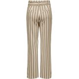 Only Broek Onllowa Hw Belt Stripe Pant Cc Tlr 15279663 Silver Mink/cloud Danc Dames